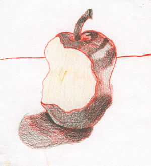 A three year old apple...