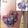 Baby rat watercolor tattoo