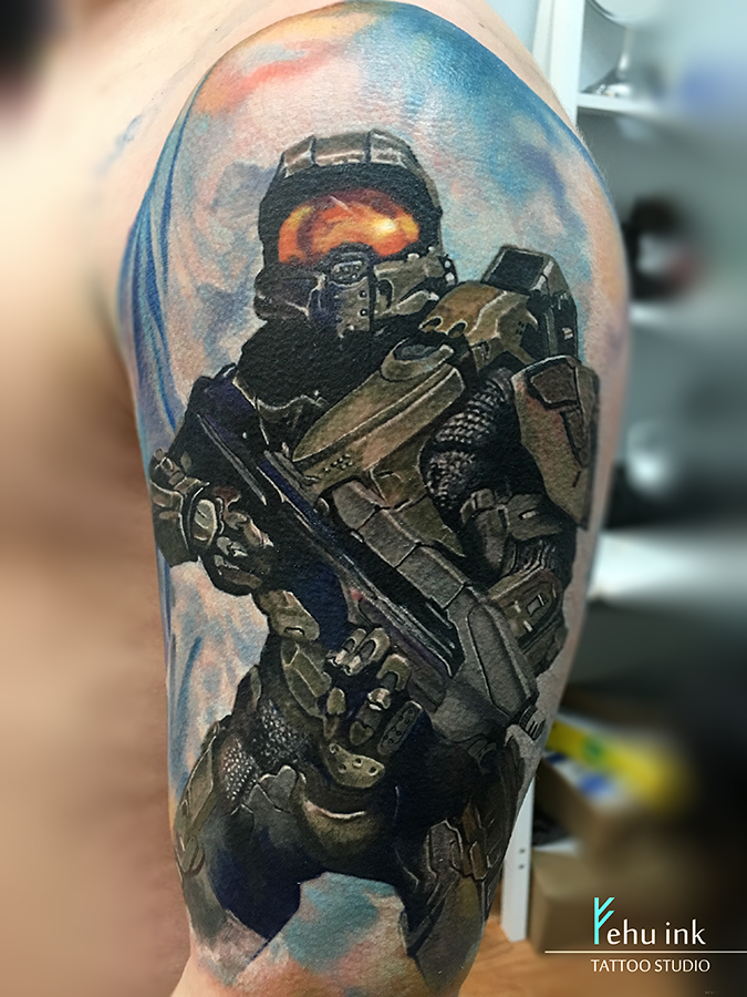 Halo tattoo by ellegottzi on DeviantArt