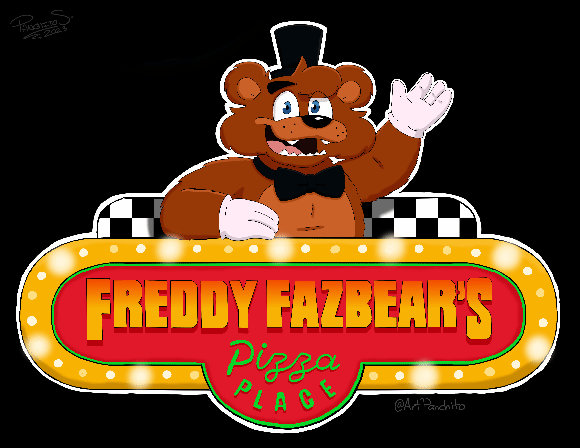 FREDDY FAZBEAR'S PIZZA PLACES LOGO IN GIF by PANCHITO15 on DeviantArt