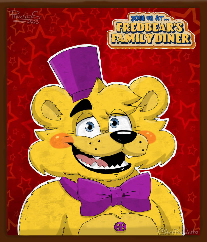 FREDBEAR FAMILY DINNER POSTER IN MY STYLE. by PANCHITO15 on DeviantArt