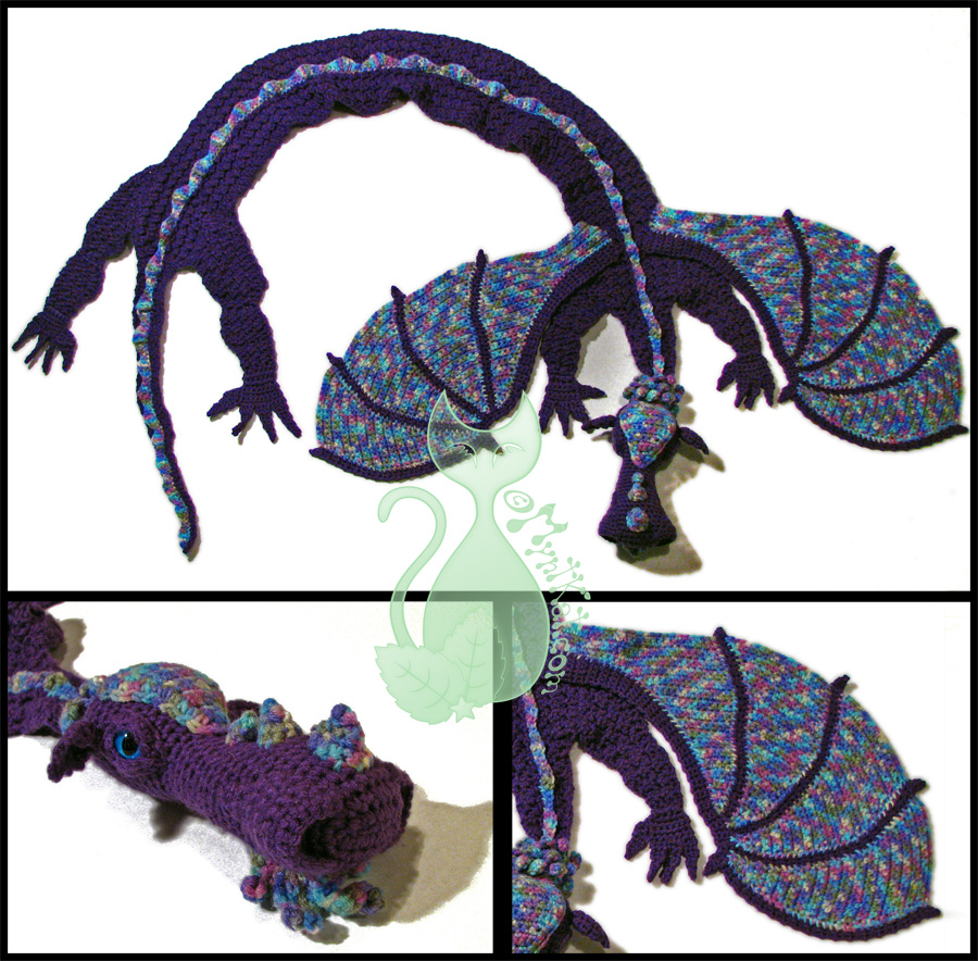 Purple Dragon Scarf