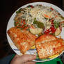 Sweet and Spicy Orange Salmon with Kale Salad