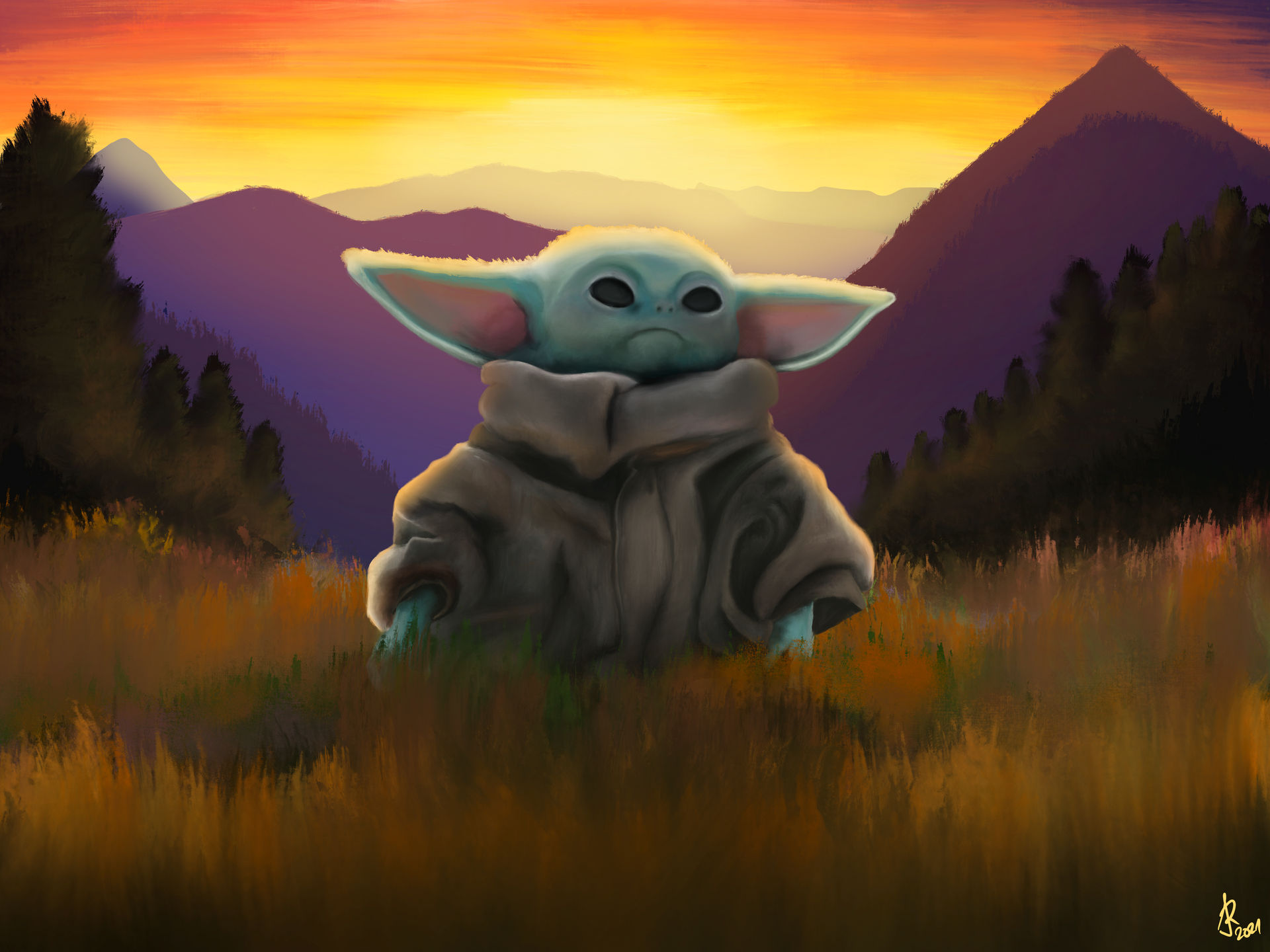 Grogu The Mandalorian By Jakub radl On DeviantArt Grogu The Mandalorian By Jakub radl On DeviantArt