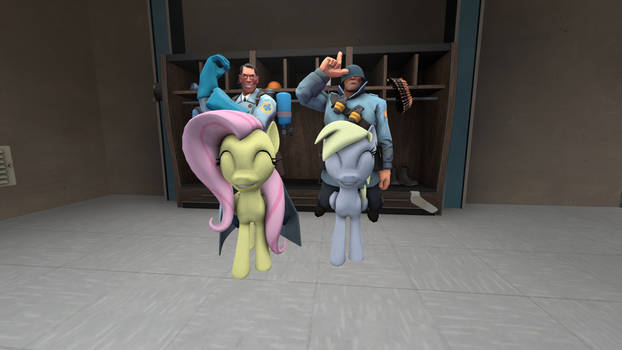 Fluttershy Derpy TF2 Ref