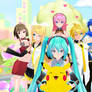 Vocaloid Family + pikachu XD