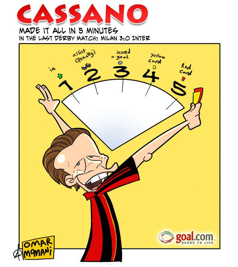 Cassano made it all in 5 minut