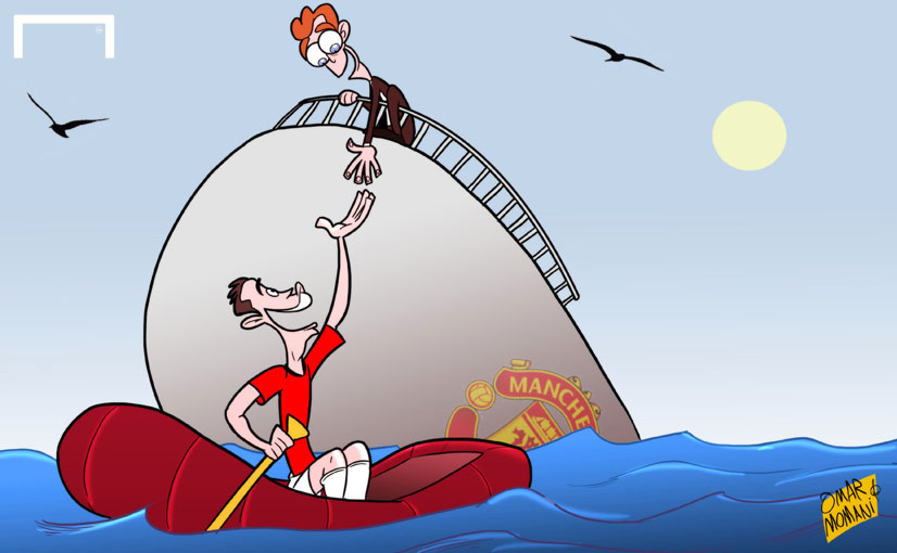 Van Persie rescues sinking Moyes