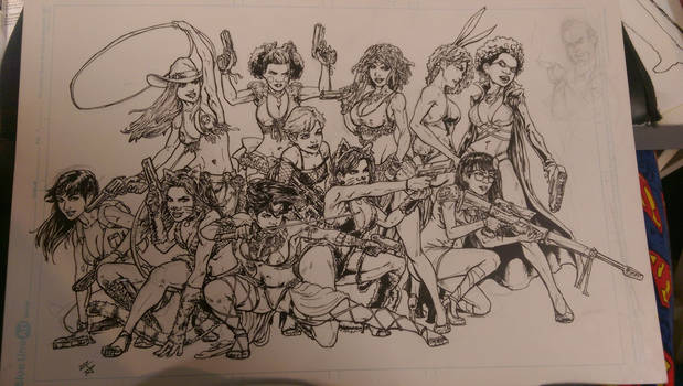 Las Locas pin up for issue 5
