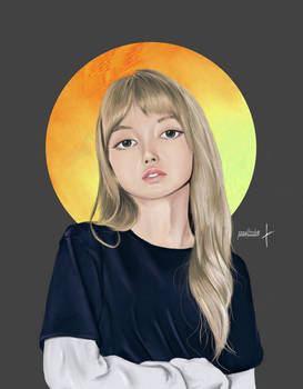 BLACKPINK Lisa Fan art (Black)