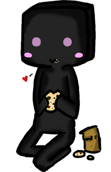 Enderman cookie