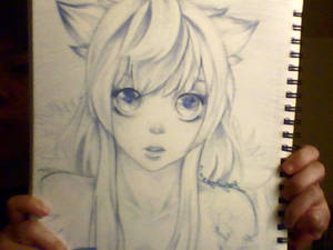 Color pencil Sketch Frost Girl