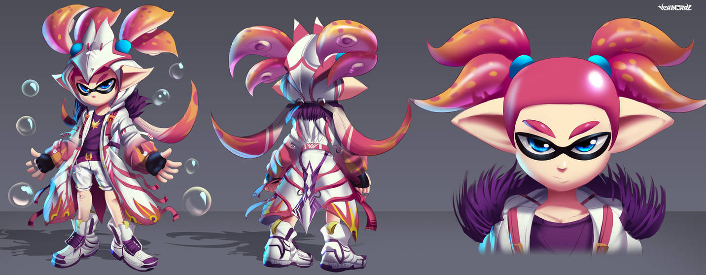 Character Design Commission - Inkling Character by ichimoral on DeviantArt