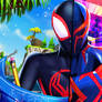 Miles Morales and Spiderman 2099 in Fortnite