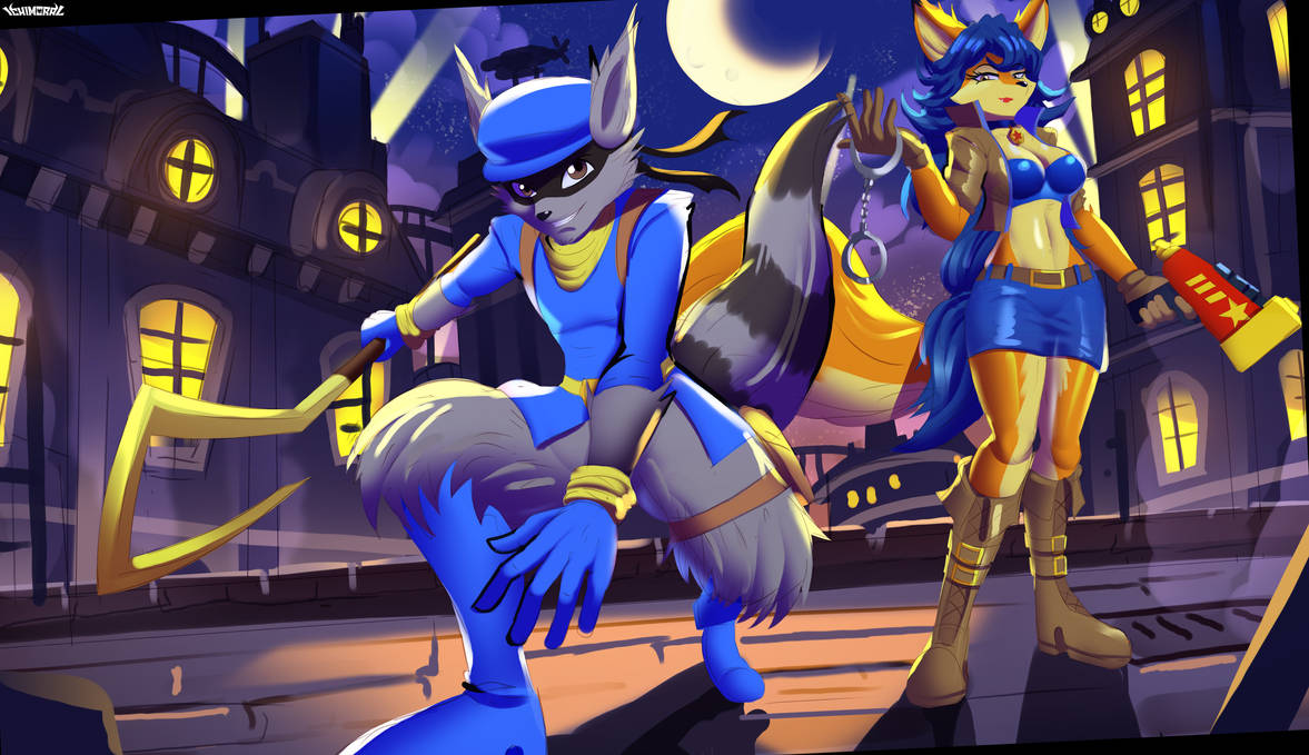 Sly Fox Raspberry Sly Cooper Commission - Sly and Carmelita Fox by ichimoral on DeviantArt
