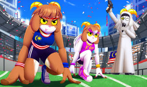 Commission - Super Goat Olympic Race
