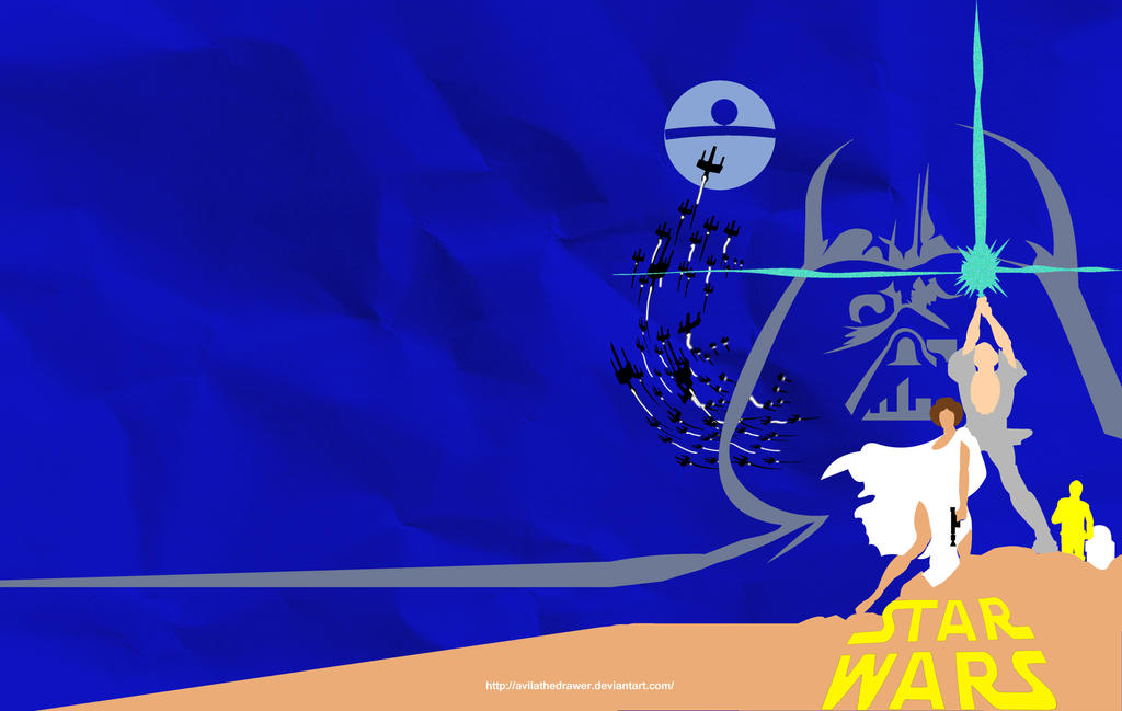 Star Wars A New Hope Minimalist Wallpaper by AvilaTheDrawer on DeviantArt Star Wars A New Hope Minimalist Wallpaper by AvilaTheDrawer on DeviantArt