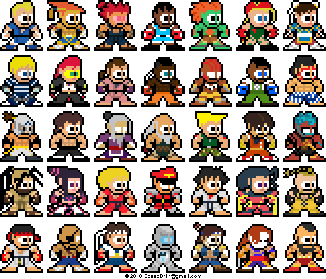 Mega Man-Inspired SSF4 Sprites