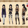 Shingeki no Kyojin OC: Veena Roza Reference Sheet