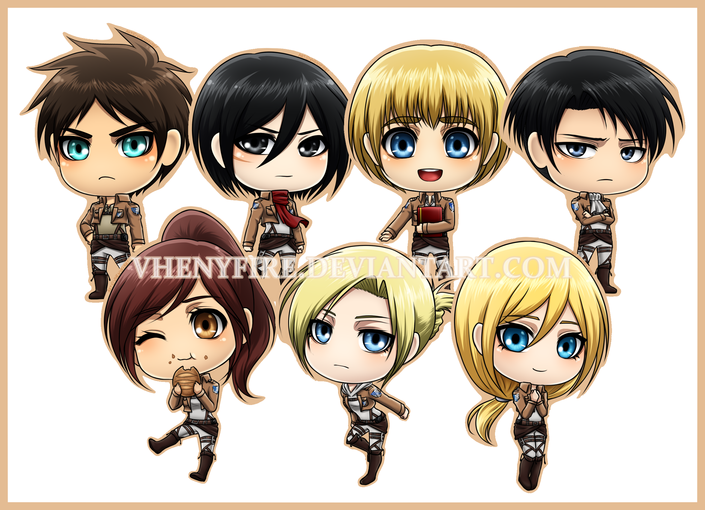 Chibi SnK Characters by Vhenyfire on DeviantArt