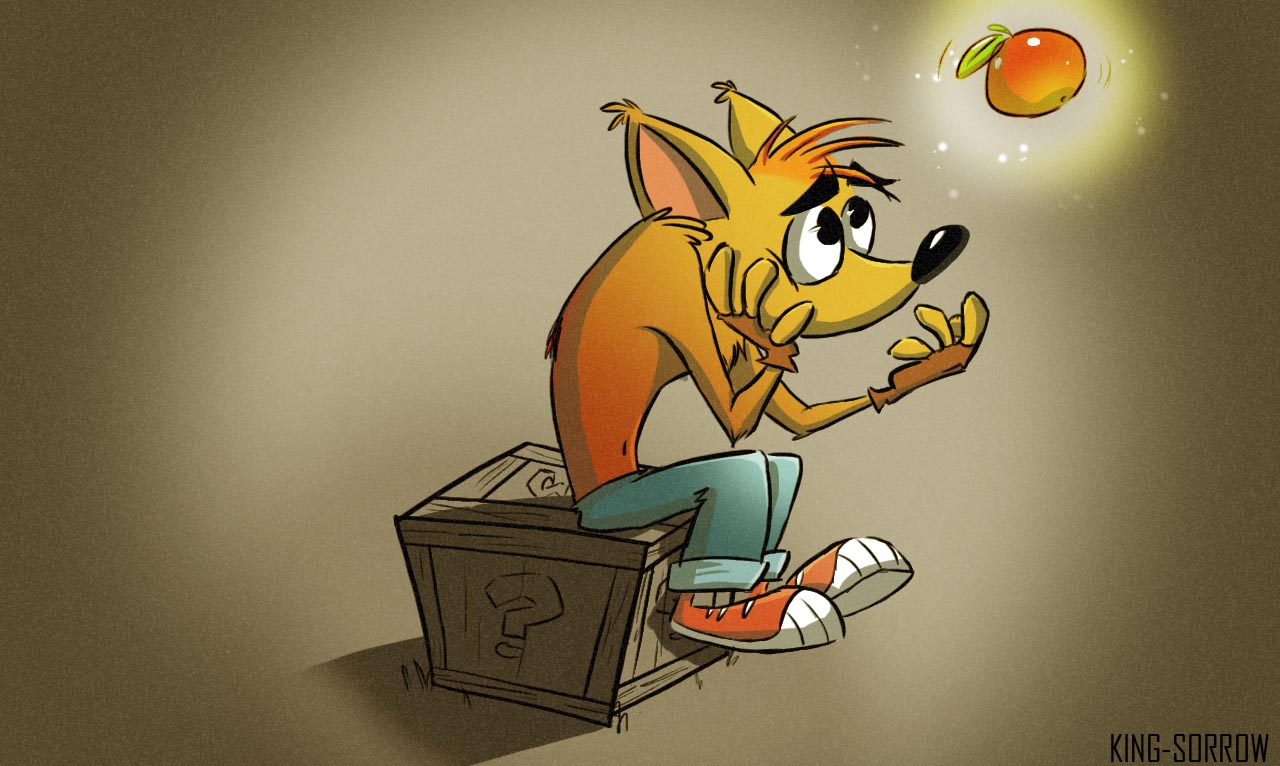 Crash bandicoot waiting