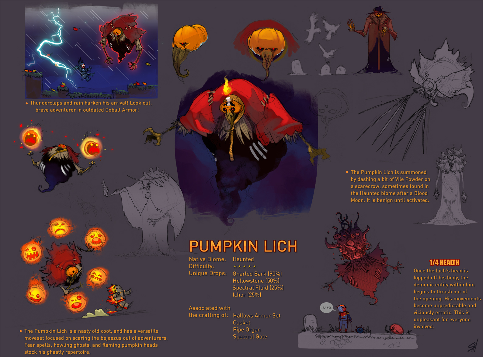 Terraria Boss - Pumpkin Lich.