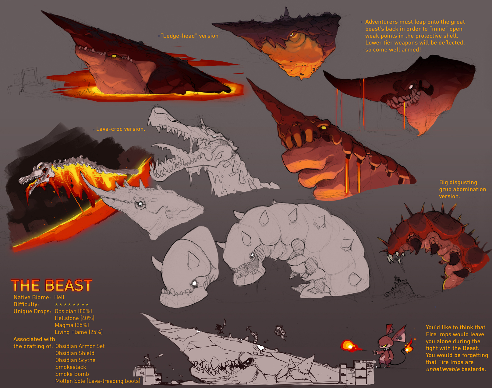 Terraria Boss - The Beast. by Endling on DeviantArt