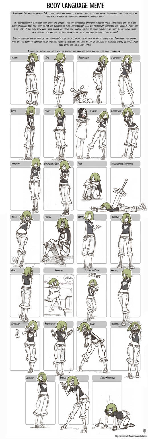 Body Language Meme - Envy. by Endling