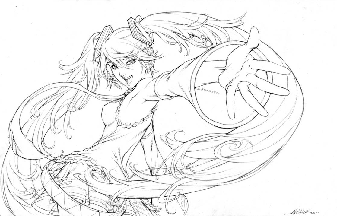 HATSUNEMIKU+COROLLA-PENCILS by alvinlee on DeviantArt