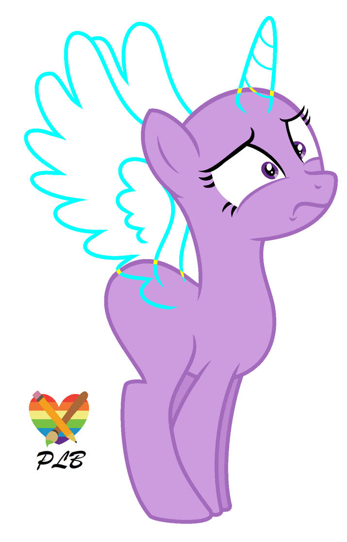 Mlp base scared pony by PrincessLilyBrush on DeviantArt