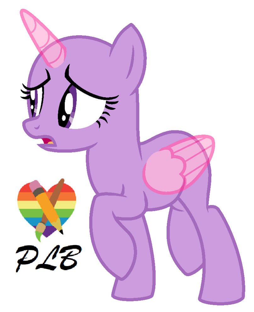 Mlp Base Worried Pony by PrincessLilyBrush on DeviantArt