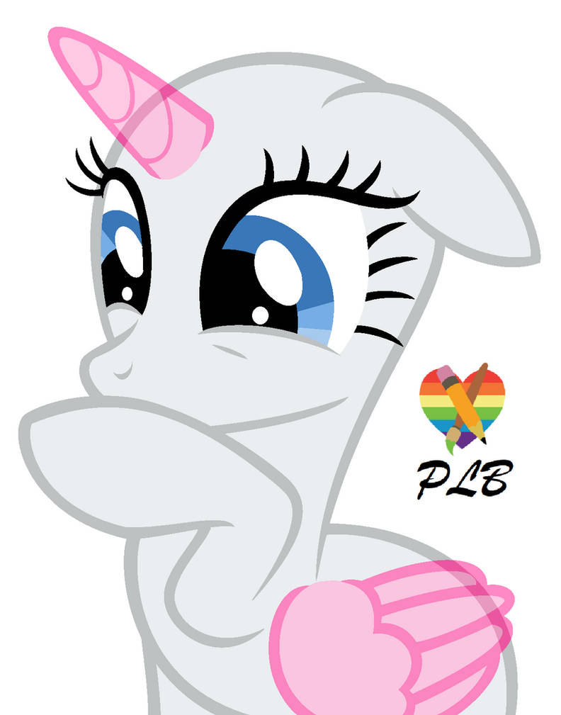 Mlp Base - Thinking Pony by PrincessLilyBrush on DeviantArt