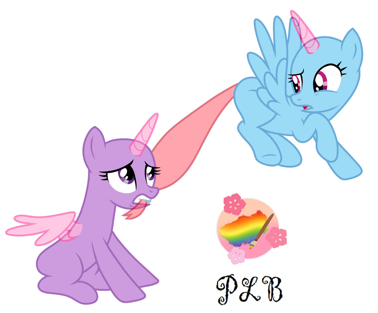 Mlp Base (104) - Stop holding my tail! Let me go! by PrincessLilyBrush ...