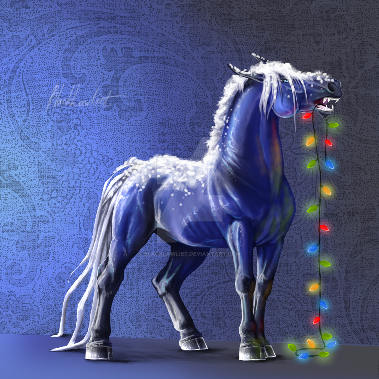 2014 год какого цвета. Ловади лошади. Лошадь арт. Арты лошадей. Новогодние лошади арты.