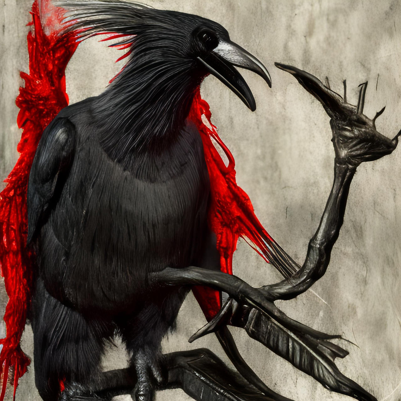 Creepy Raven by VantaPurple on DeviantArt