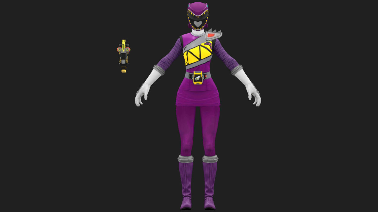 Dino Charge Power Rangers Purple Ranger Custom T-Shirt – Blackcatss