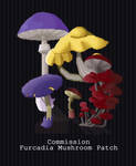 COMMISSION - Furc Mushroom Patch by PointyHat