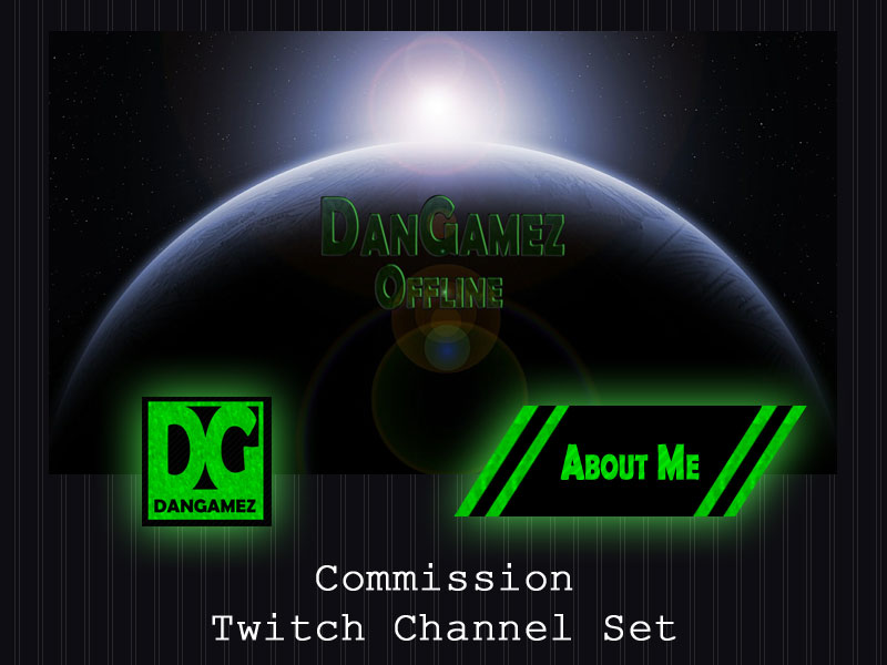 COMMISSION - Twitch Channel Set