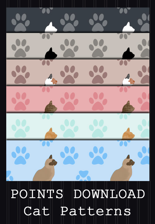 POINTS DOWNLOAD - Cat Patterns by PointyHat