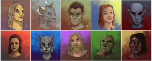 Races of Tamriel by TobyFoxArt