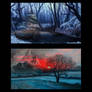 Winter Environment Sketches