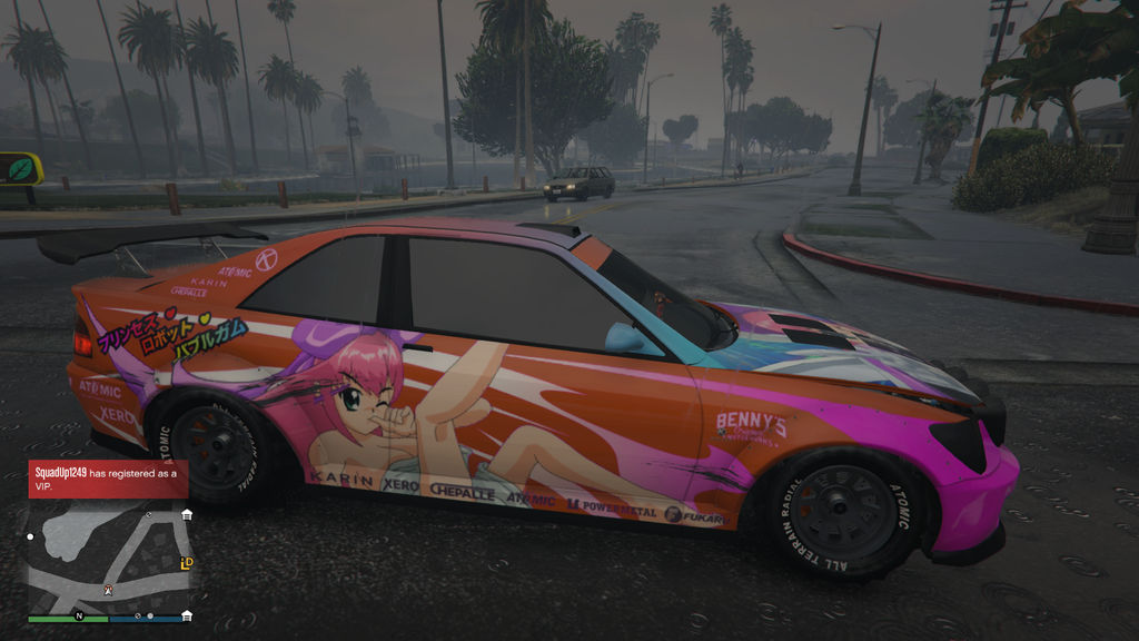 pics Anime Car Gta V gtav strangers car anime girl spray