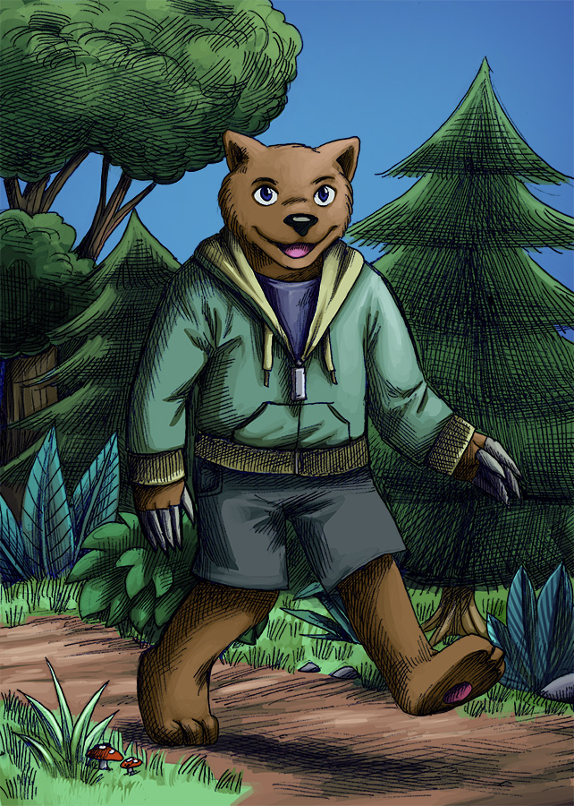 bear in the woods