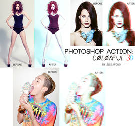 Photoshop Action - Colorful 3D (free download)