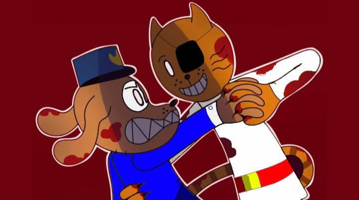 Petey the cat and Dog man insane in danger by yayi0709 on DeviantArt
