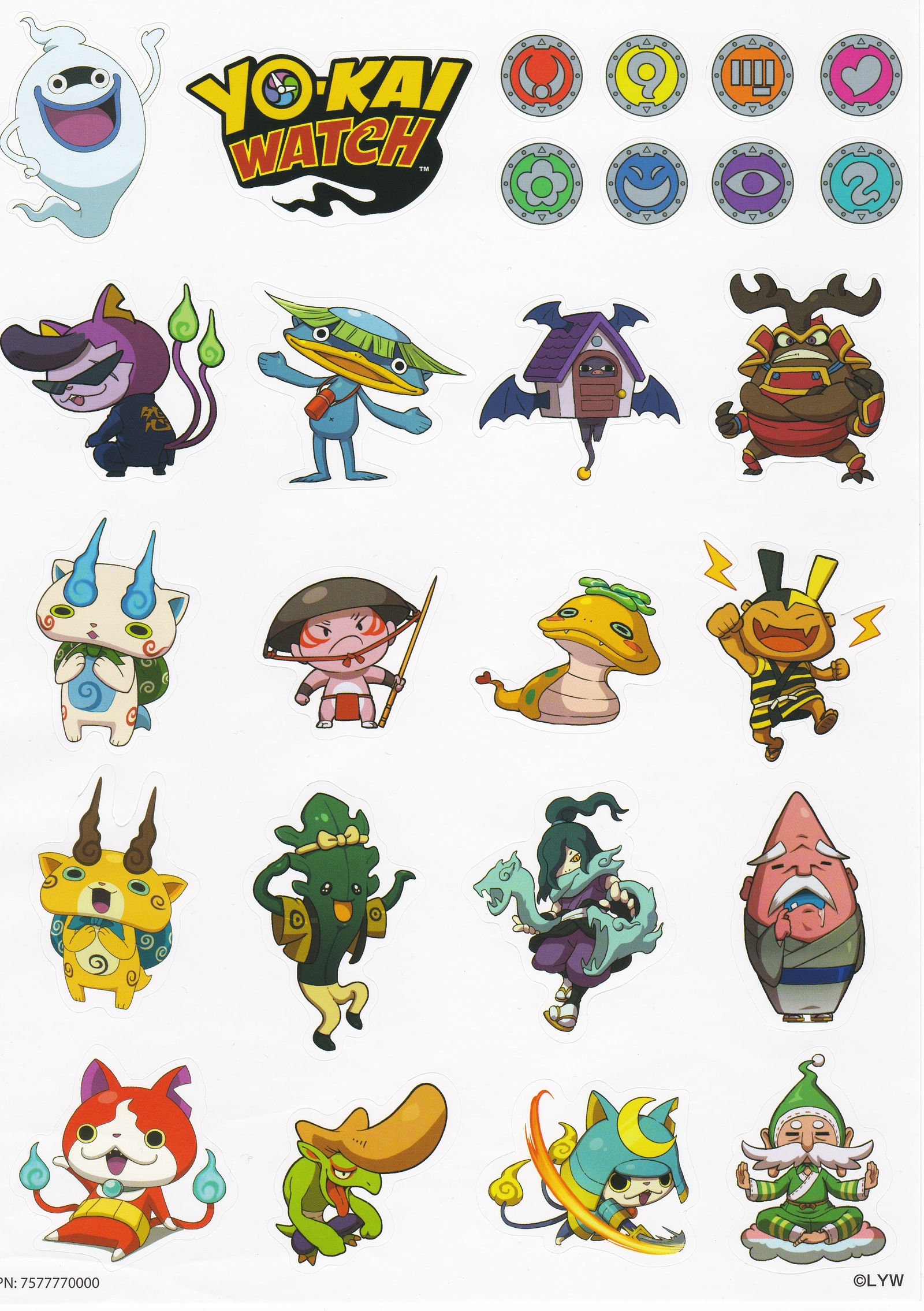 Kayonari Sticker Yo-kai Watch Stickers #2 by HGHydra on DeviantArt