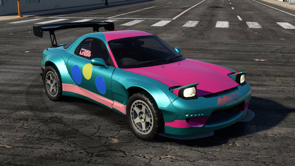 Pinkie Pie's Mazda RX7 by GreyWolf2021 on DeviantArt