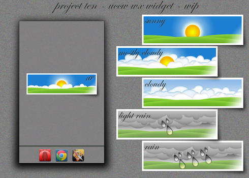 project ten - uccw wx widget - work in progress