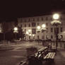 square in the night