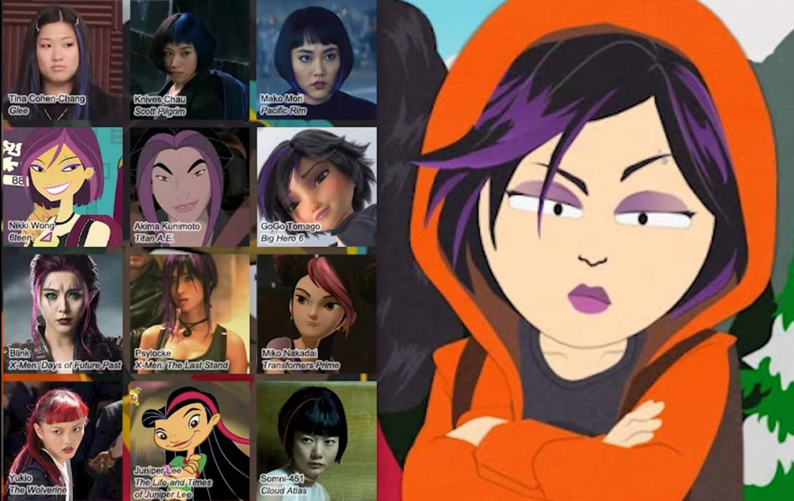 Kenny the purple hair Asian girls trope by SuperKaijuHorrorGal on ...